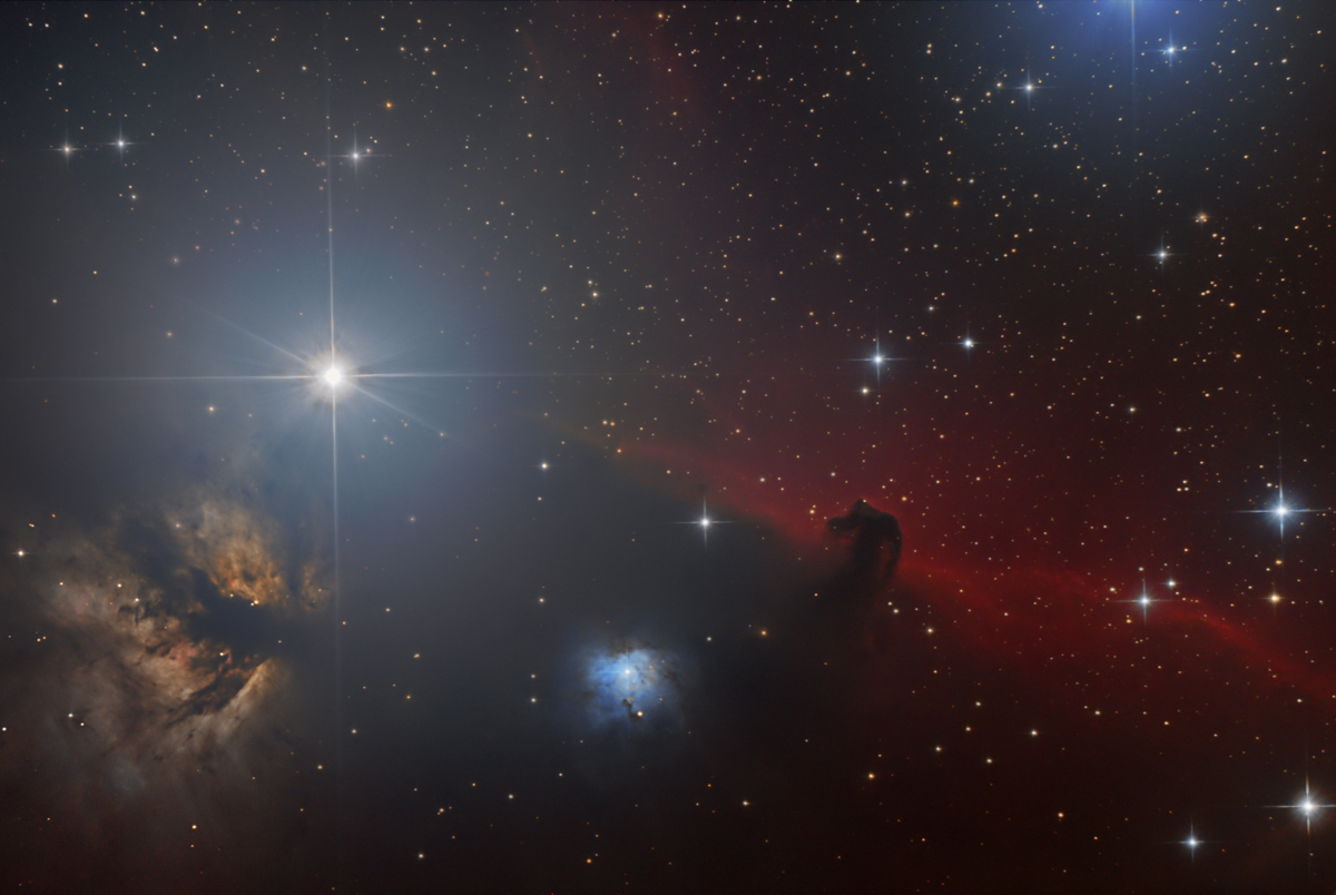 IC434 La tête de cheval dans la constellation d'Orion